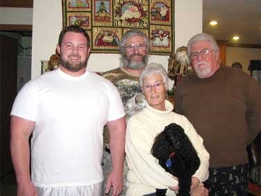 Grandson, son, wife, daughter